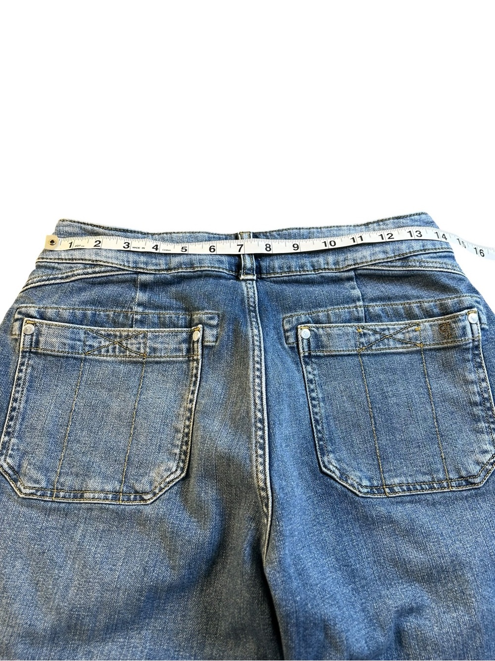 PILCRO Wanderer Mid-Rise Relaxed Jeans Blue Size 28 Utility - Picture 14 of 14
